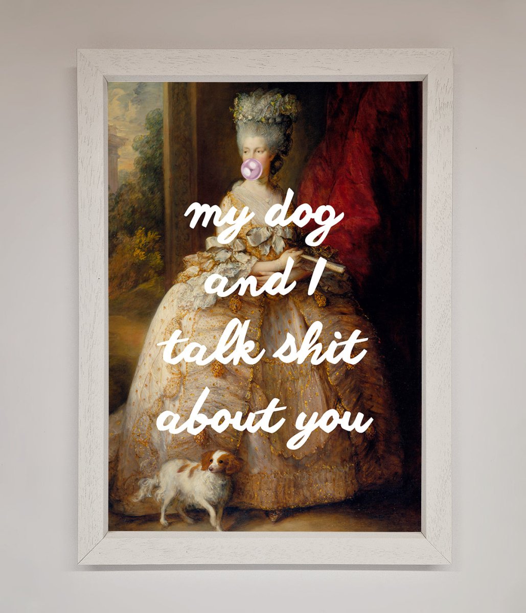 My Dog And I Framed Poster - Zestio