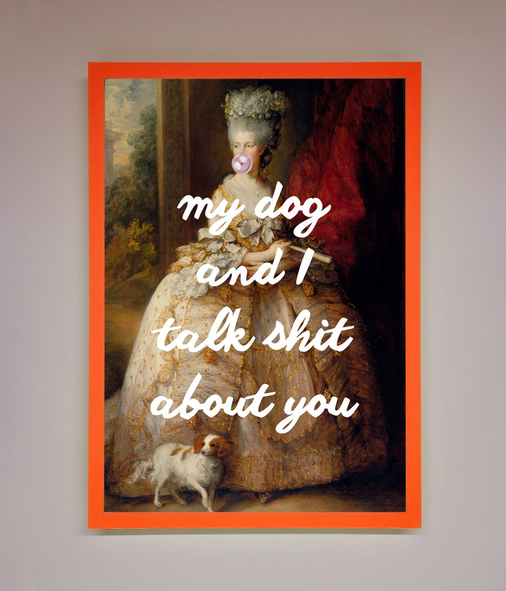 My Dog And I Framed Poster - Zestio