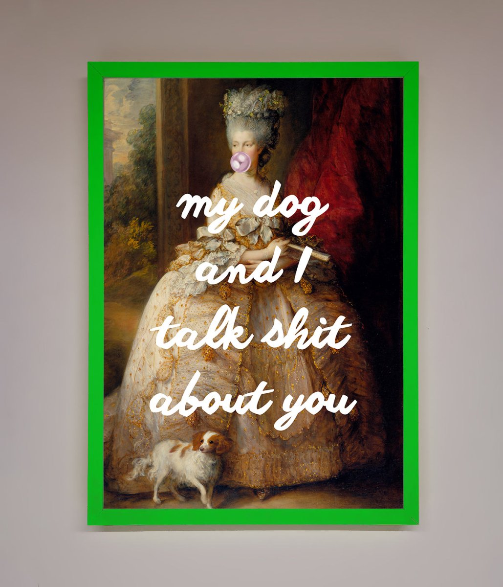 My Dog And I Framed Poster - Zestio