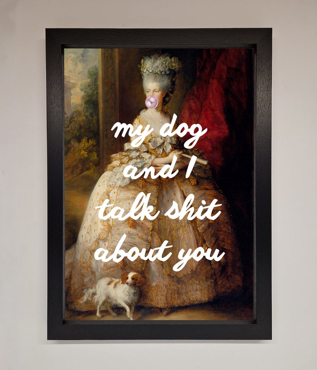 My Dog And I Framed Poster - Zestio