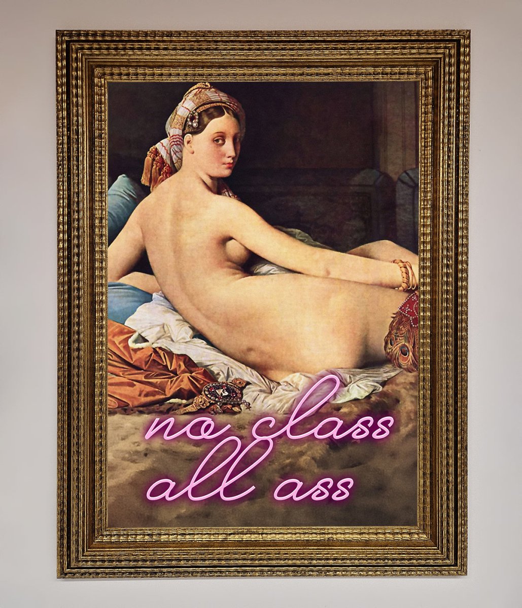 No Class All Ass Framed Print - Zestio