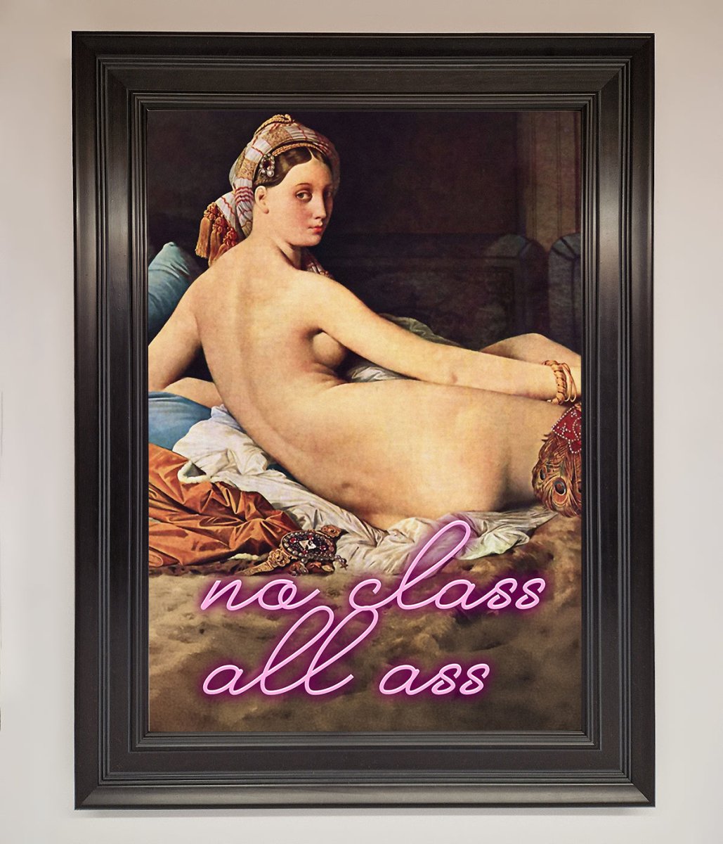 No Class All Ass Framed Print - Zestio