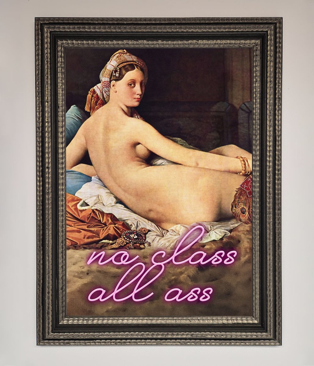 No Class All Ass Framed Print - Zestio