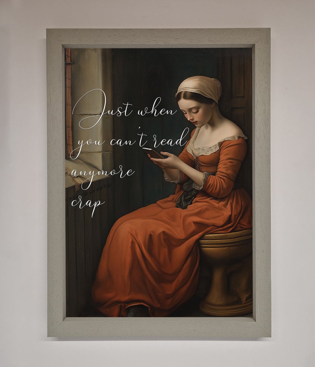 No More Crap Framed Poster - Zestio