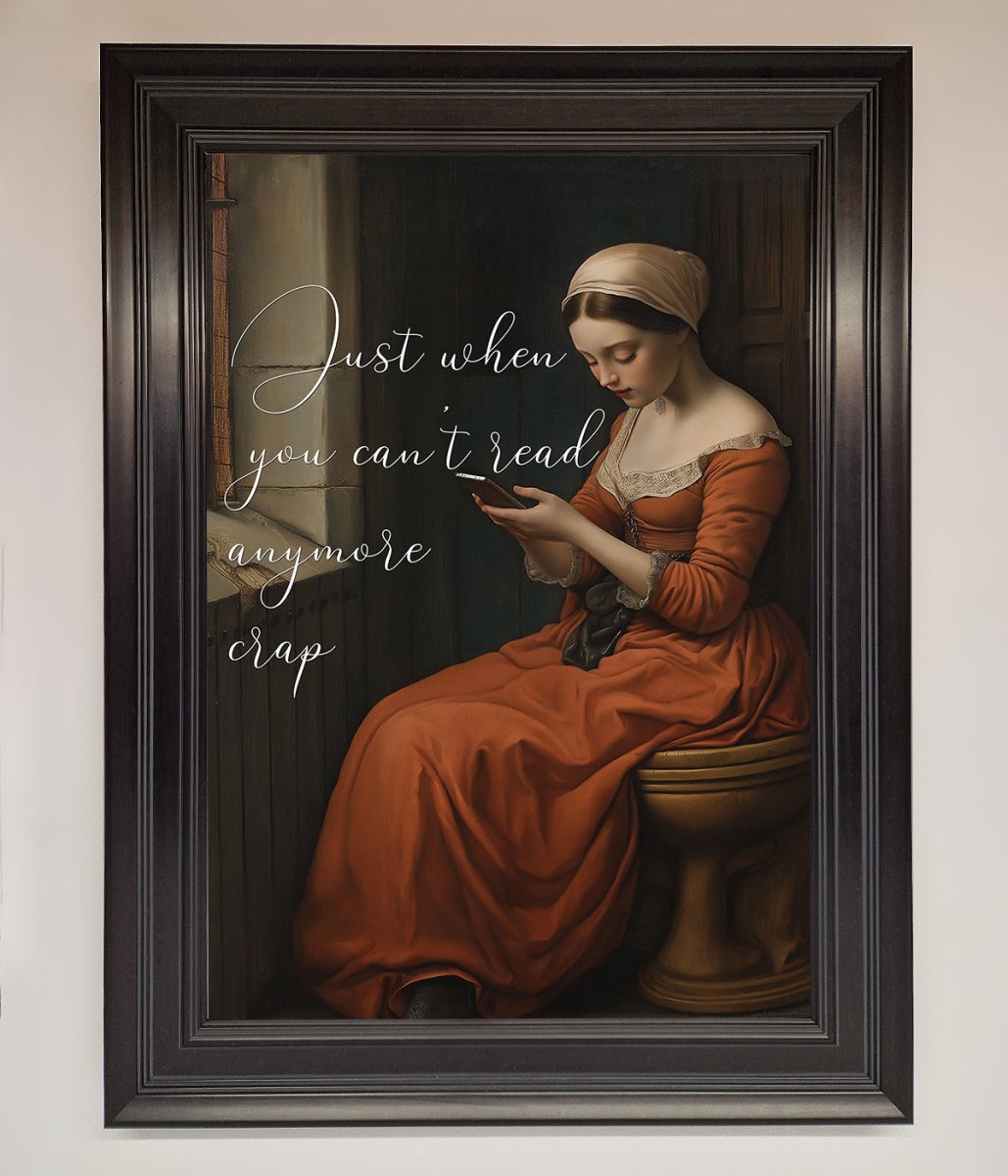 No More Crap Framed Poster - Zestio