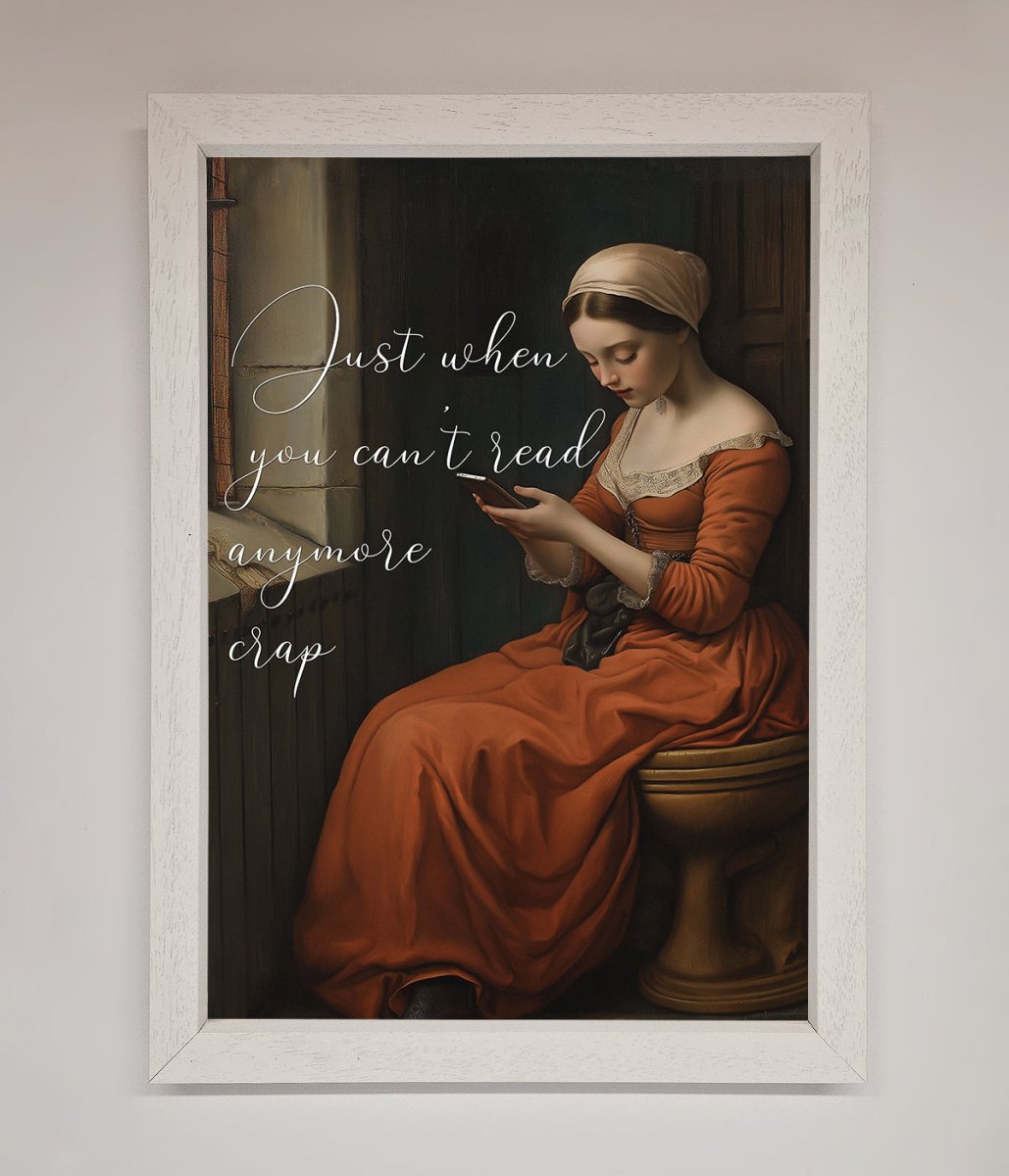 No More Crap Framed Poster - Zestio