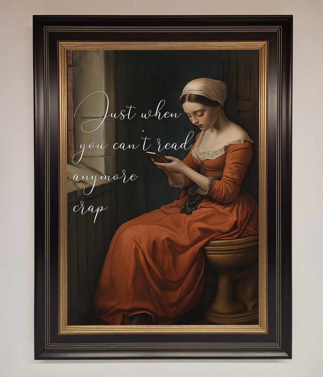 No More Crap Framed Poster - Zestio