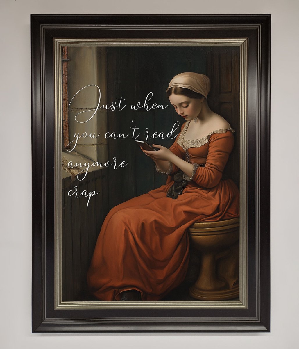 No More Crap Framed Poster - Zestio