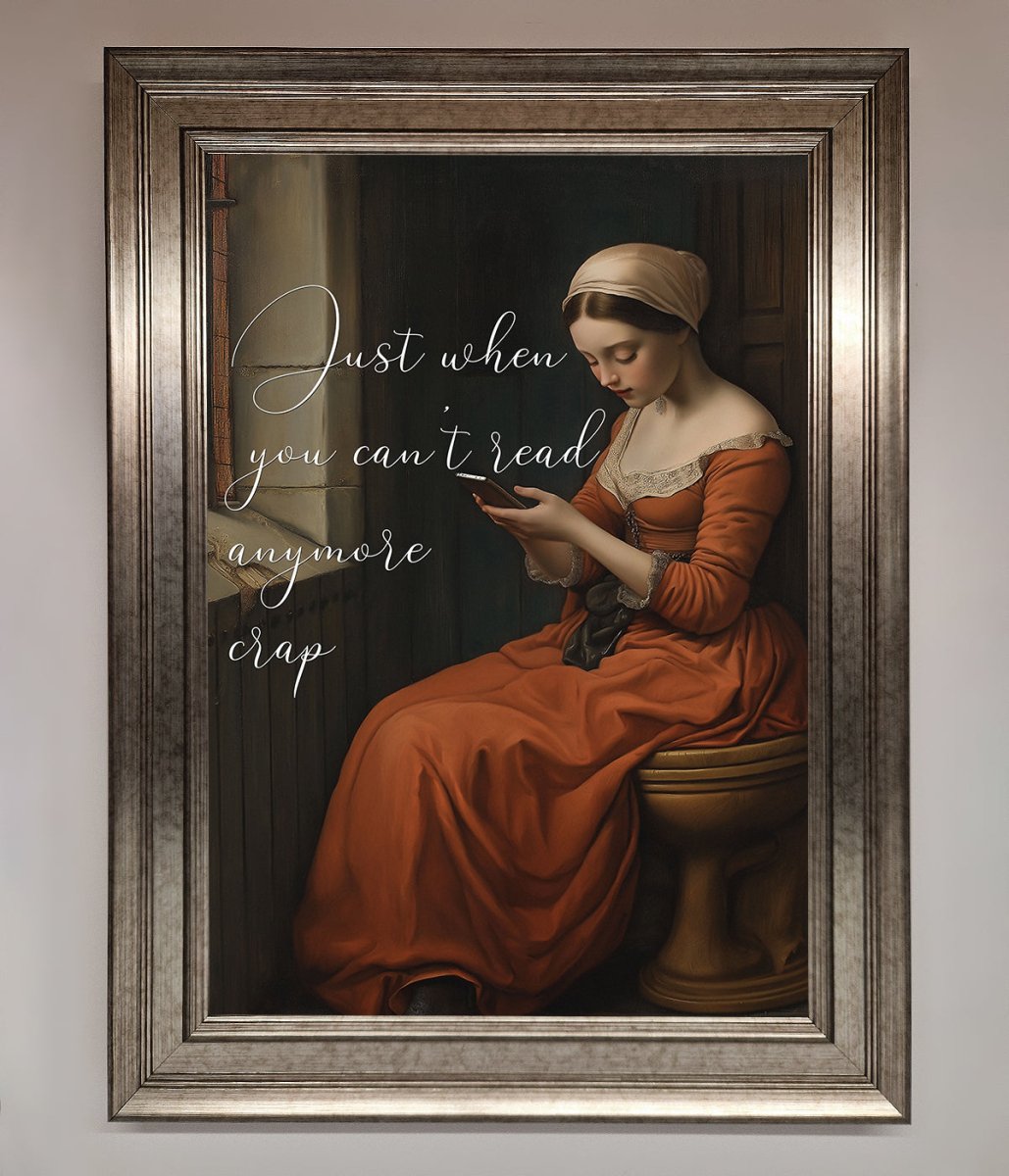 No More Crap Framed Poster - Zestio