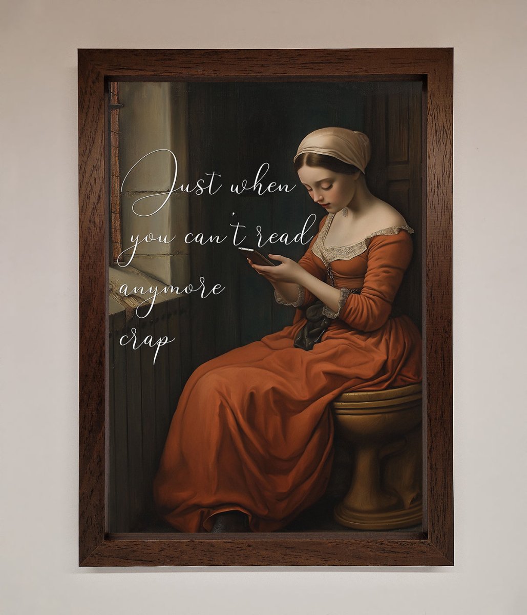 No More Crap Framed Poster - Zestio