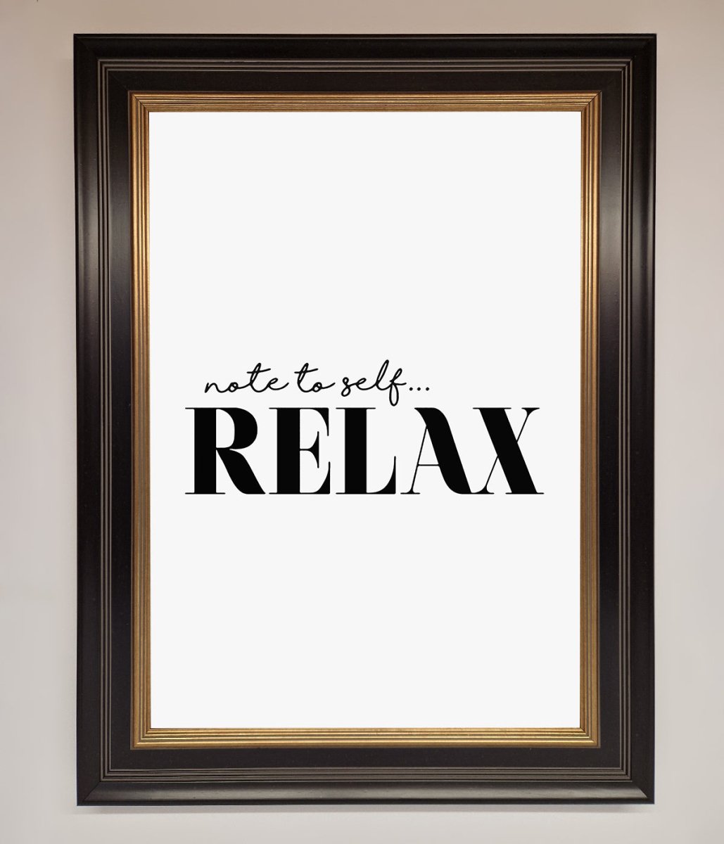 Not to Self Motivational quote Framed Wall Art - Zestio
