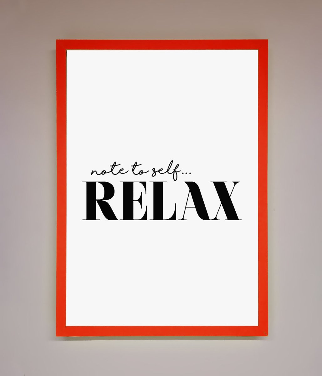 Not to Self Motivational quote Framed Wall Art - Zestio