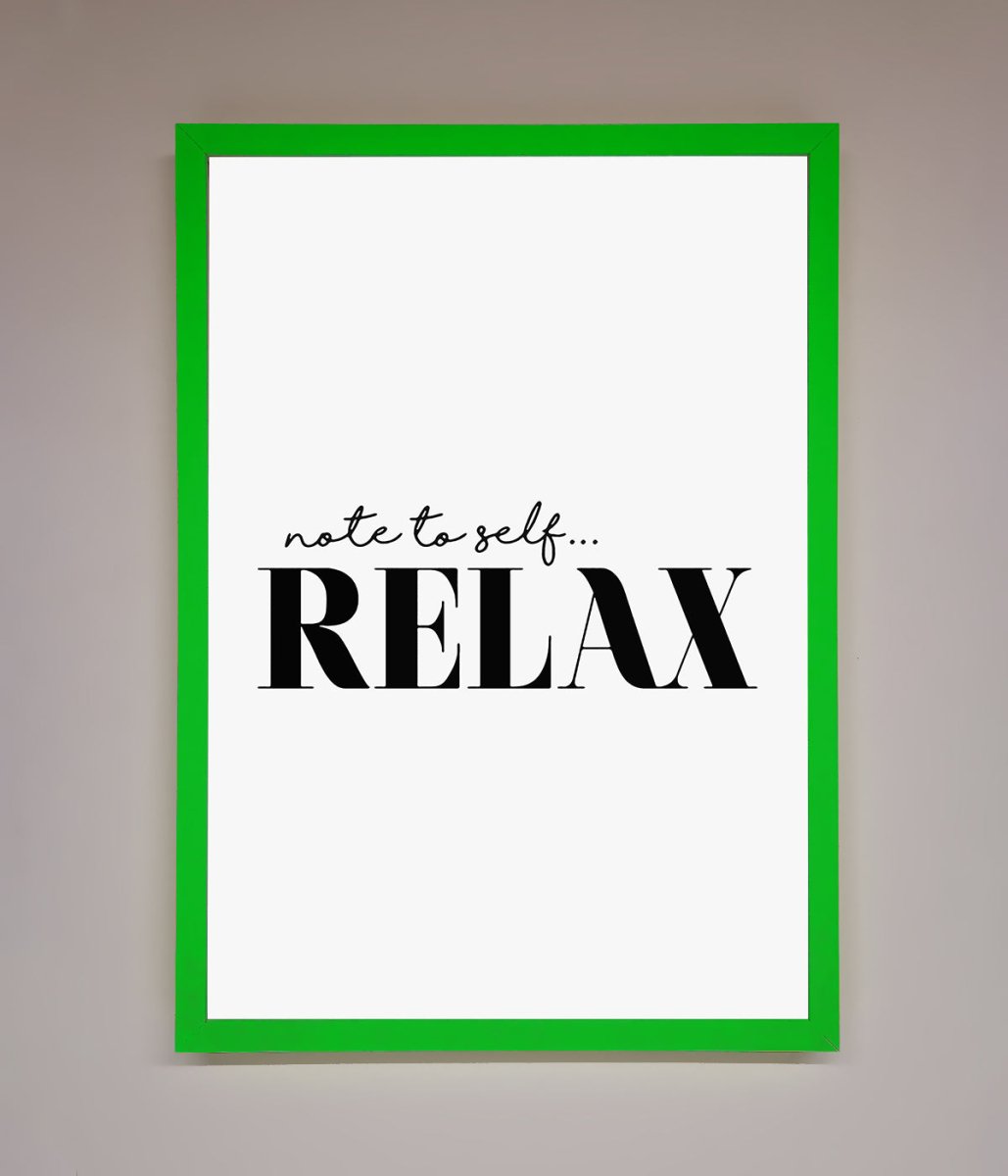 Not to Self Motivational quote Framed Wall Art - Zestio