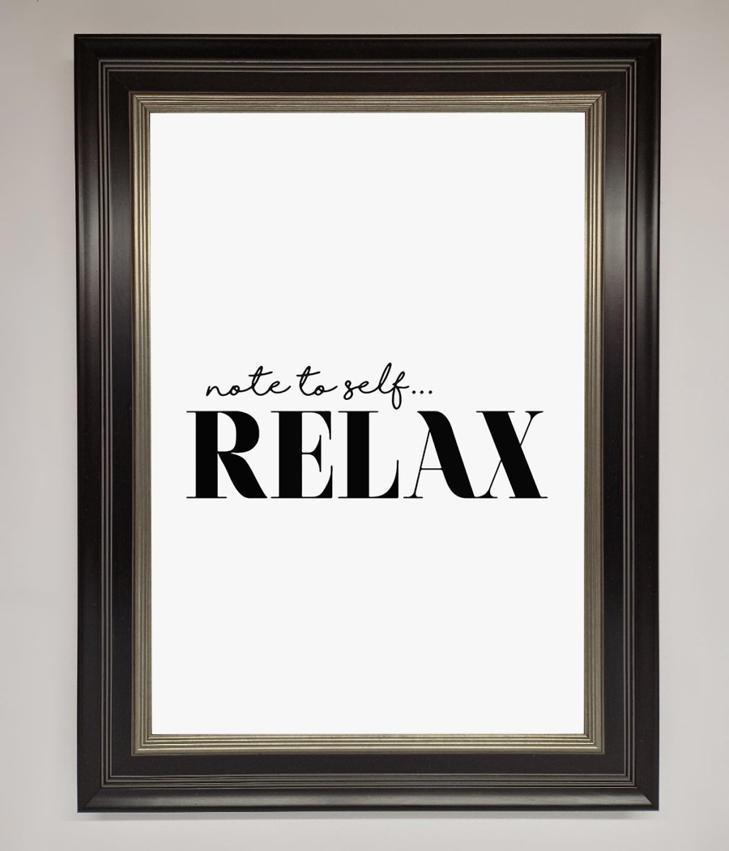 Not to Self Motivational quote Framed Wall Art - Zestio