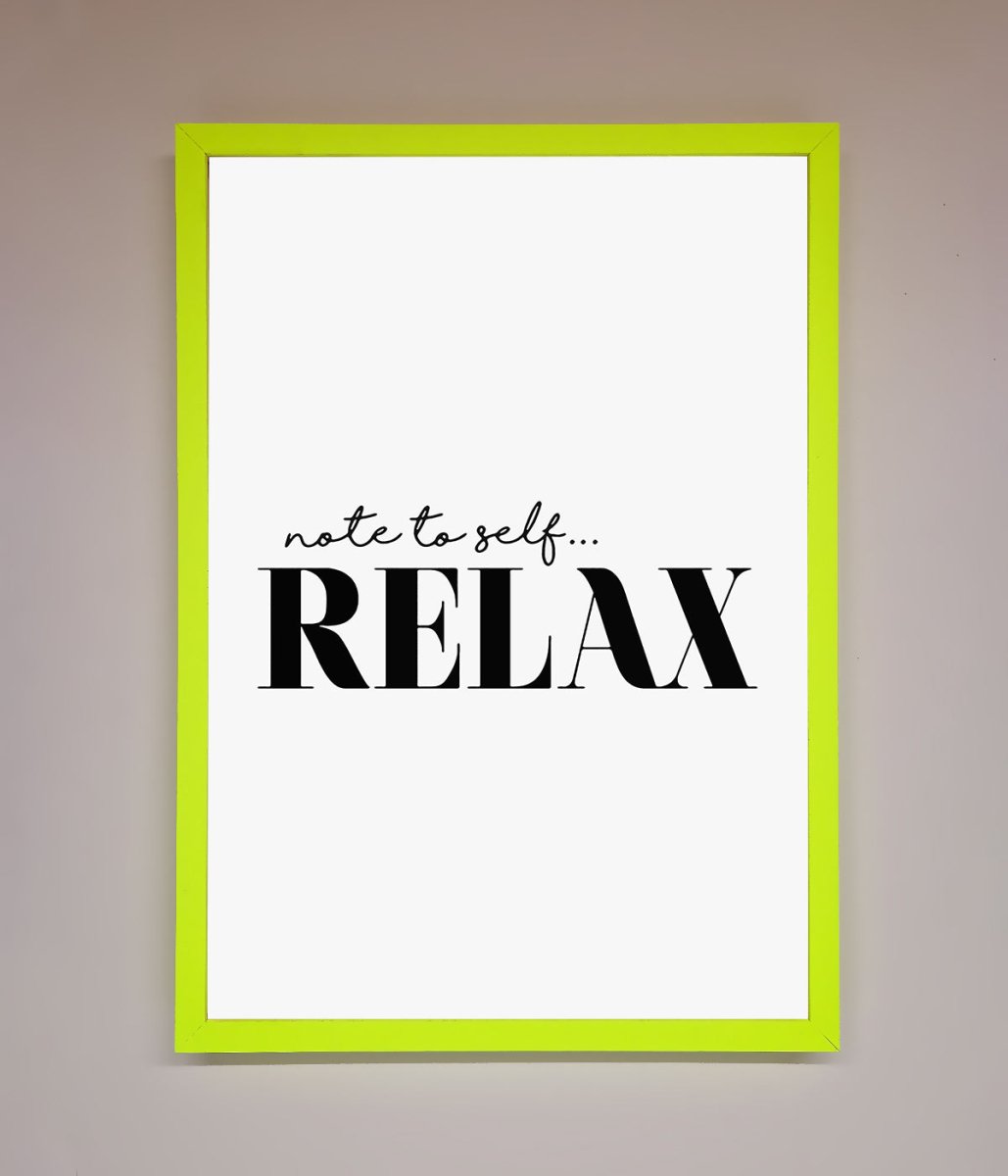 Not to Self Motivational quote Framed Wall Art - Zestio