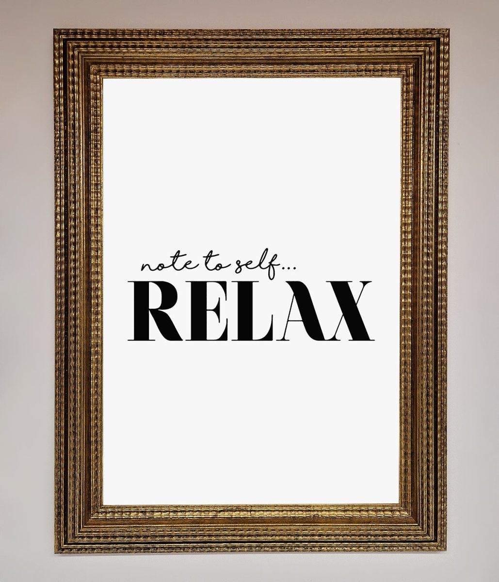 Not to Self Motivational quote Framed Wall Art - Zestio