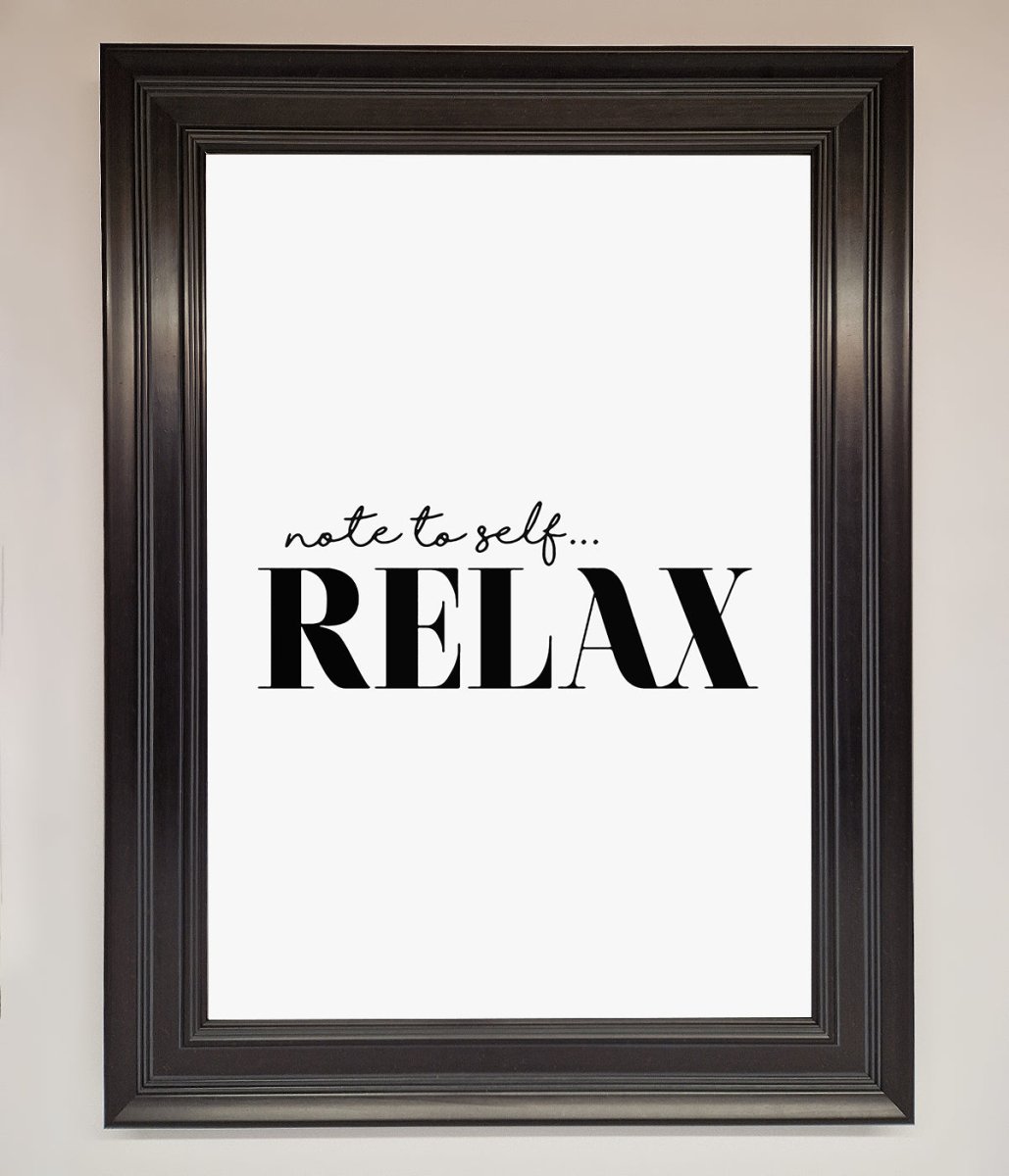 Not to Self Motivational quote Framed Wall Art - Zestio