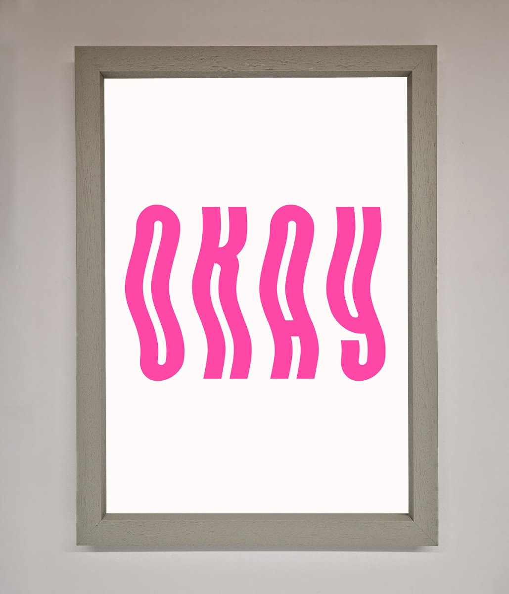 Okay Framed Poster - Zestio
