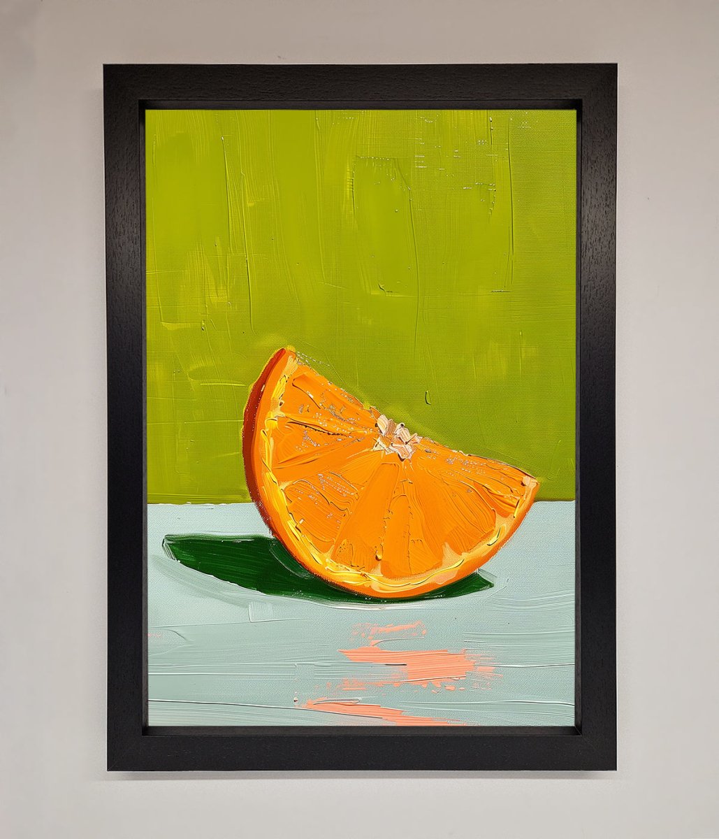 Orange Wedge Framed Print - Zestio