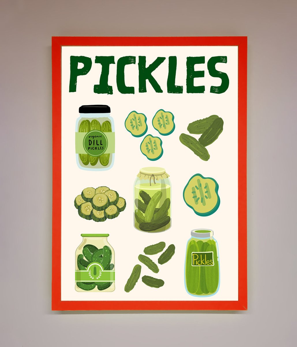 Pickle Lover Framed Wall Art - Zestio