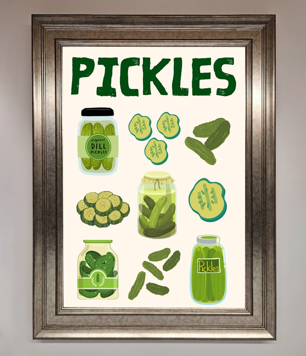 Pickle Lover Framed Wall Art - Zestio