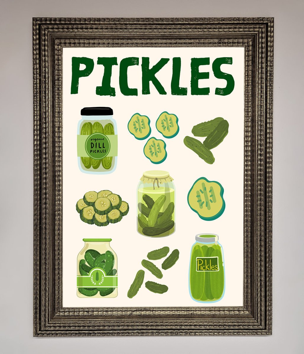 Pickle Lover Framed Wall Art - Zestio