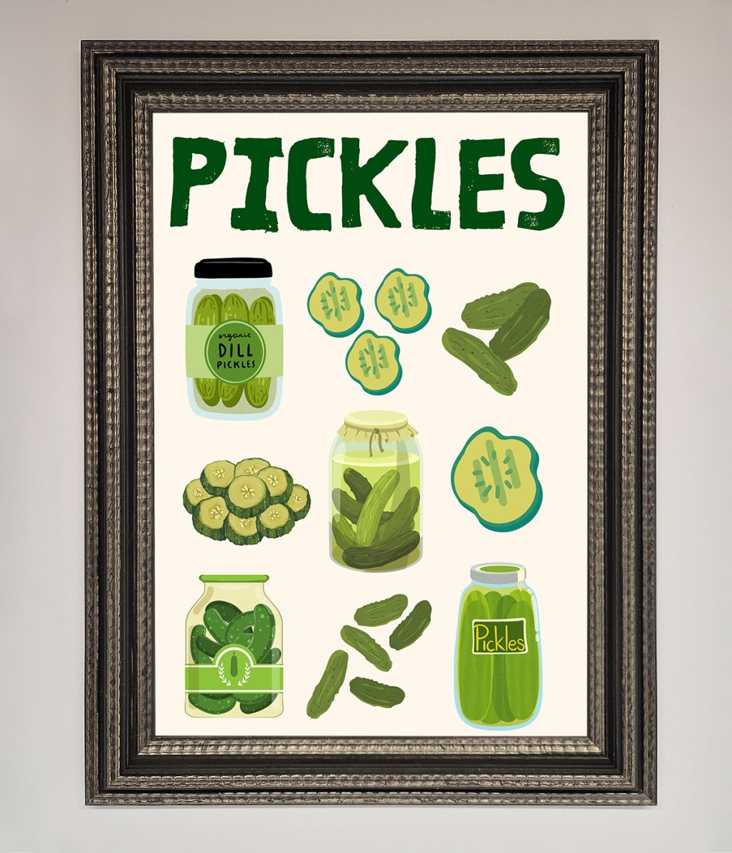Pickle Lover Framed Wall Art - Zestio
