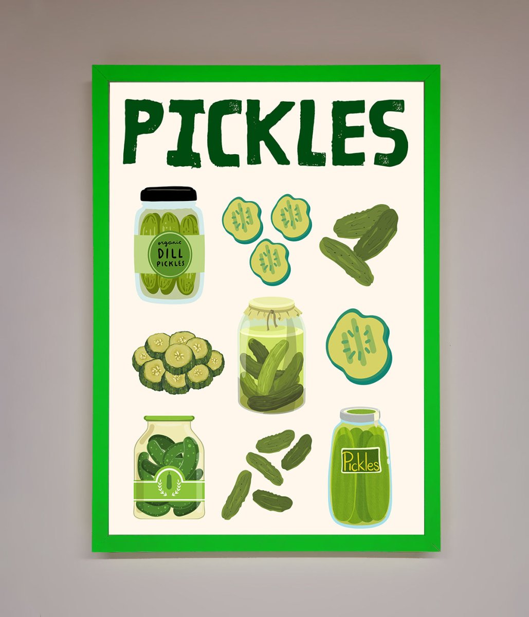 Pickle Lover Framed Wall Art - Zestio