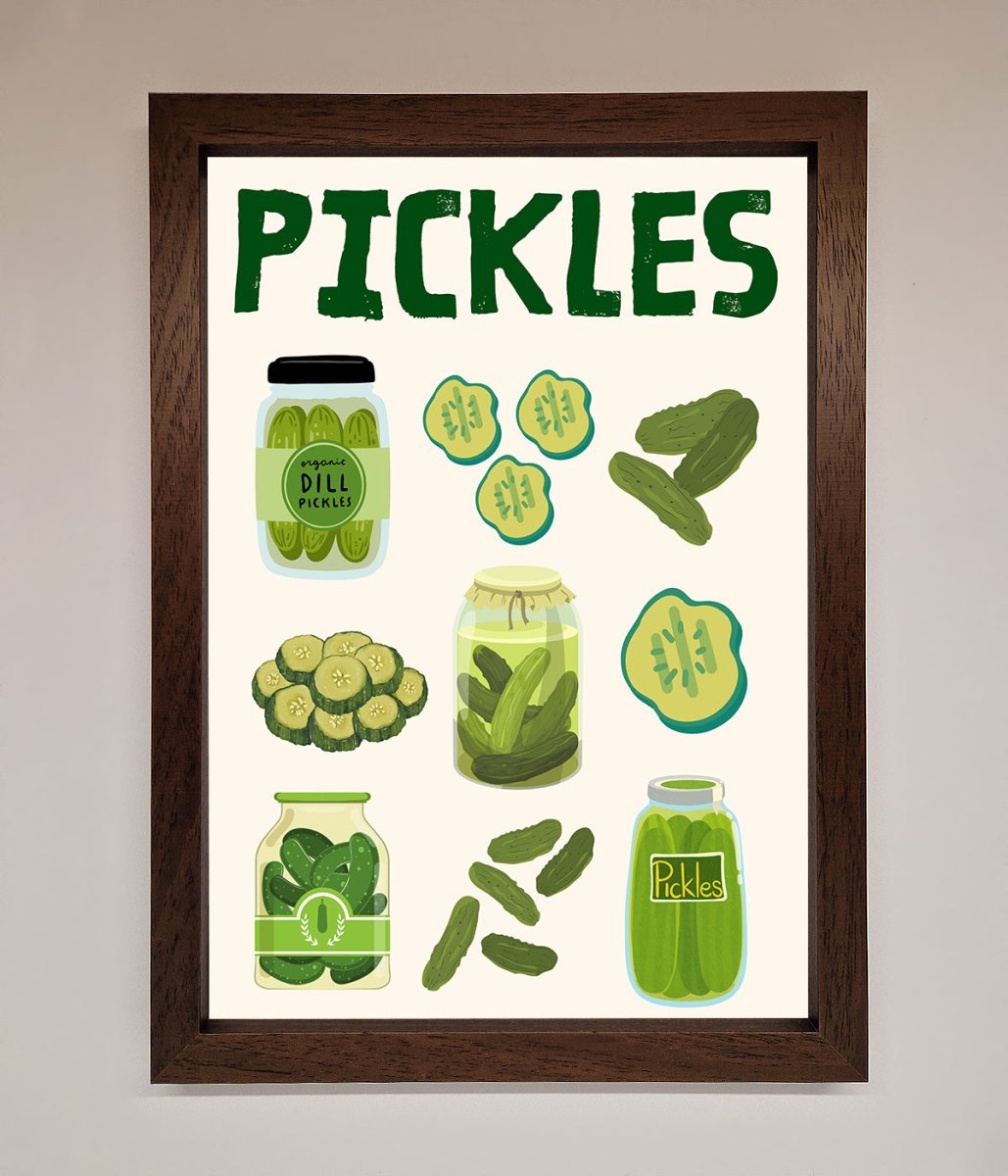 Pickle Lover Framed Wall Art - Zestio