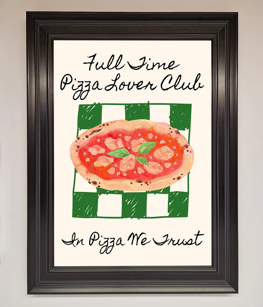 Pizza Lover Club Framed Wall Art - Zestio