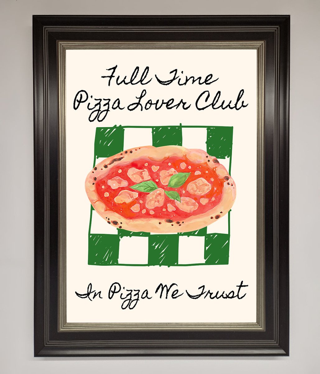 Pizza Lover Club Framed Wall Art - Zestio