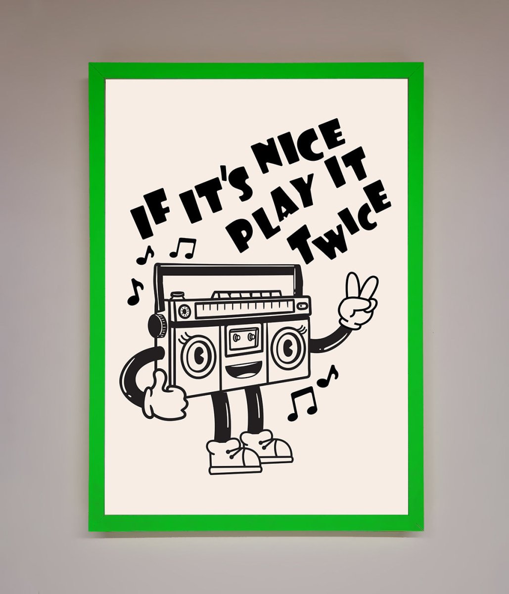 Play Twice Framed Wall Art - Zestio