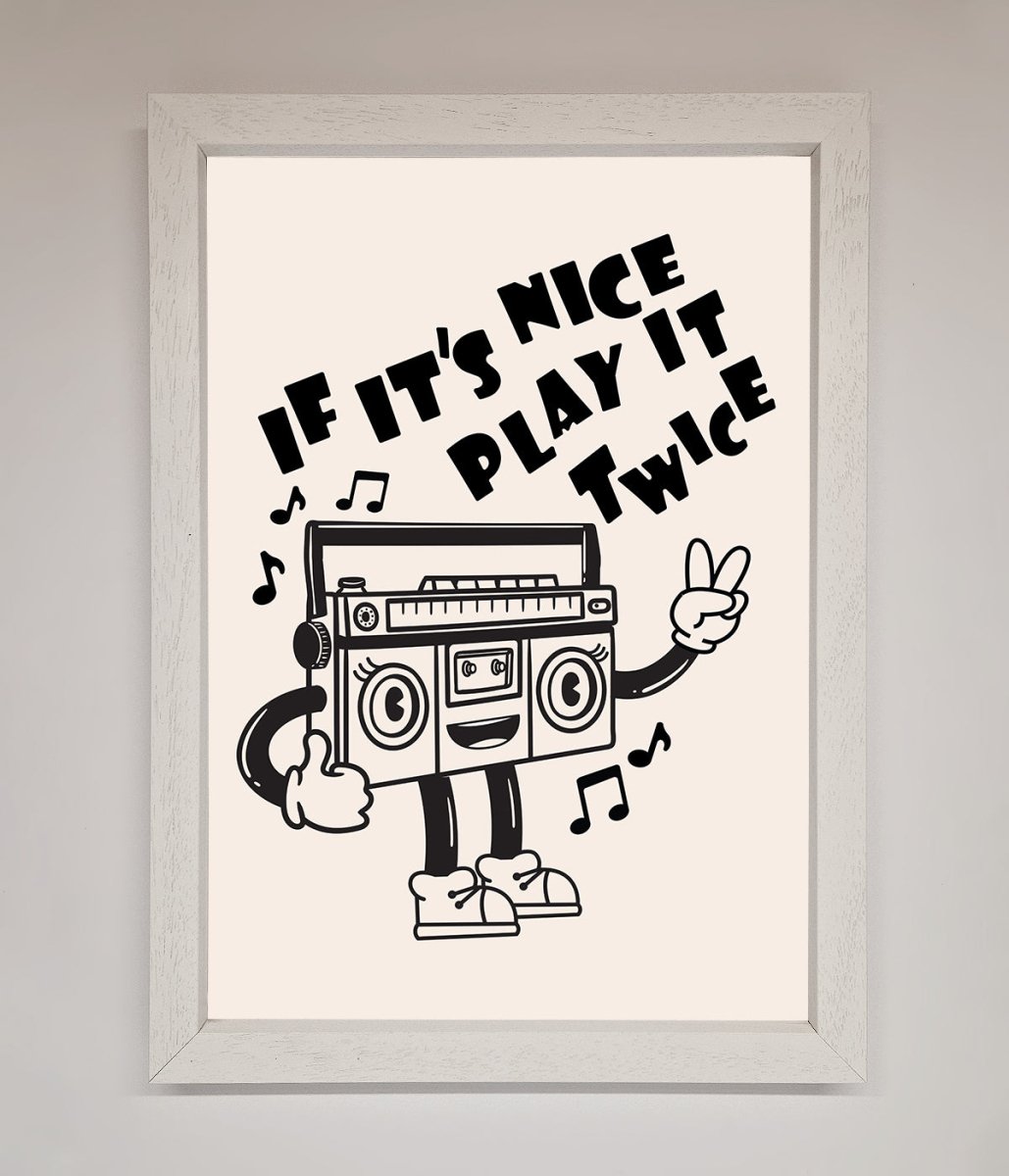 Play Twice Framed Wall Art - Zestio