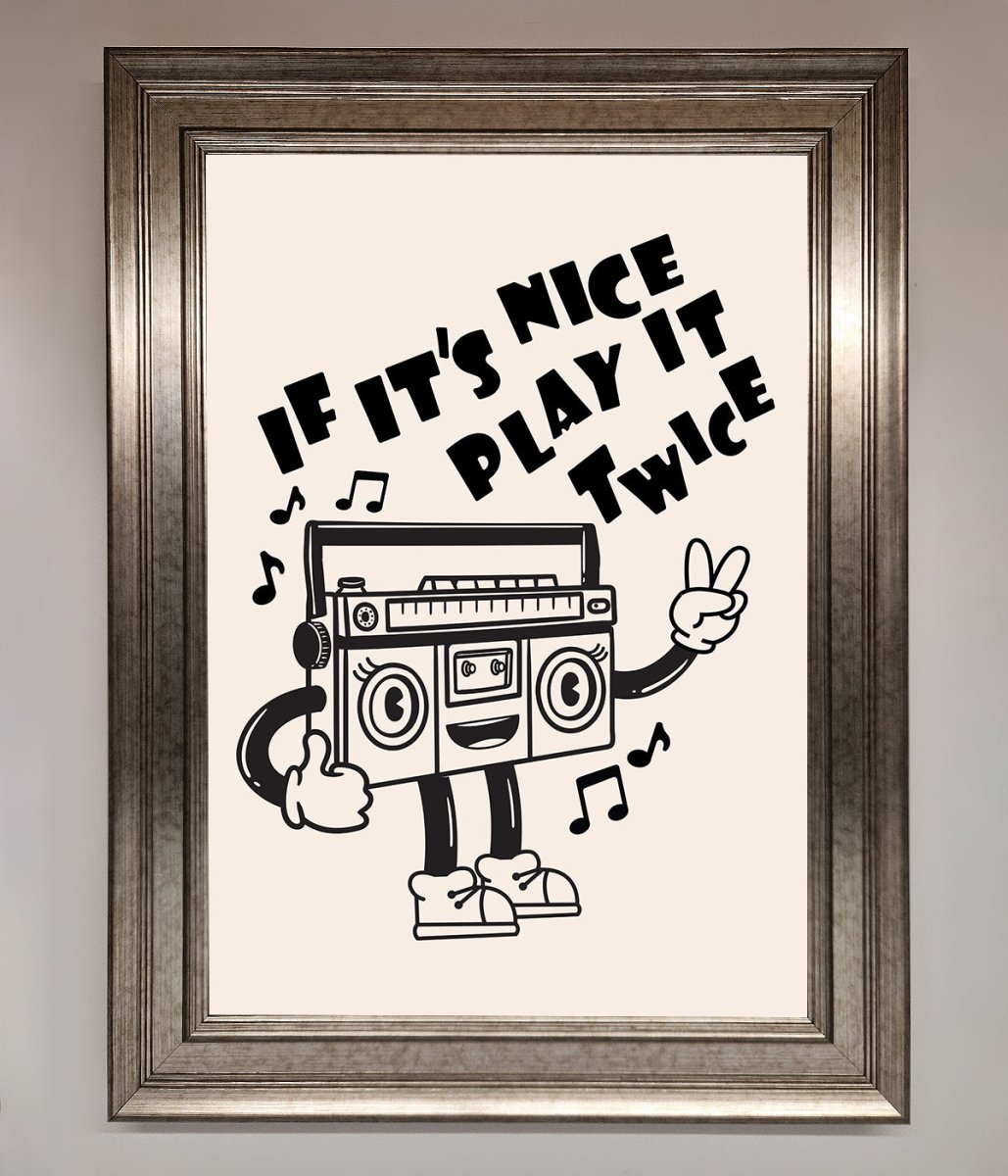 Play Twice Framed Wall Art - Zestio