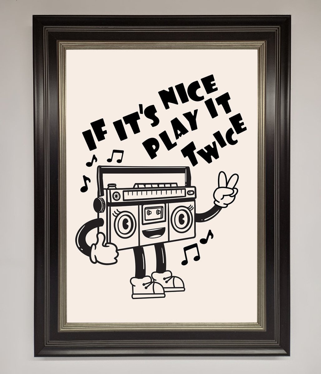 Play Twice Framed Wall Art - Zestio
