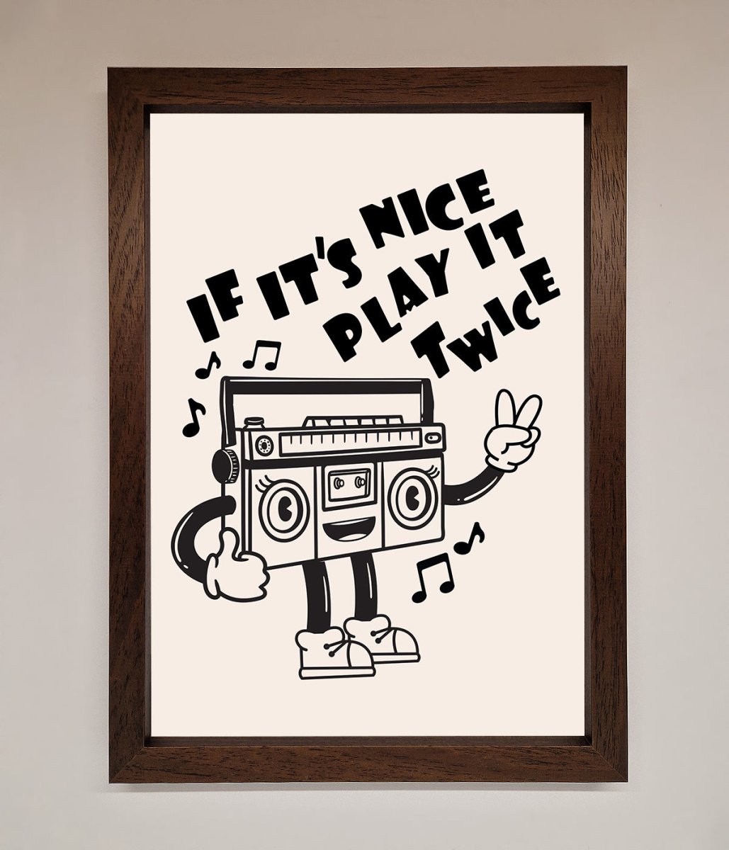 Play Twice Framed Wall Art - Zestio