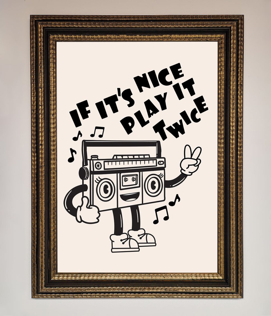 Play Twice Framed Wall Art - Zestio