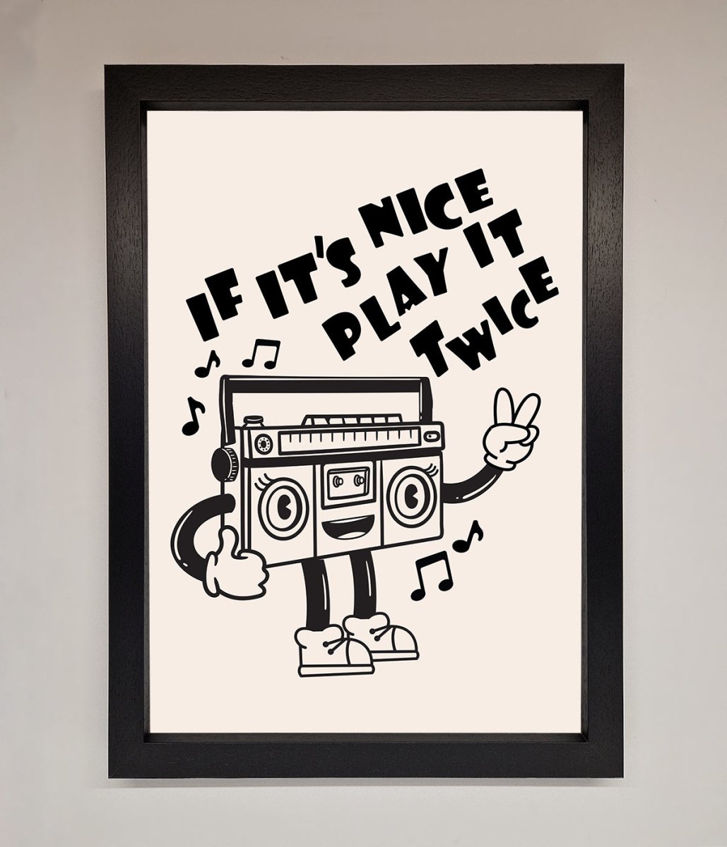Play Twice Framed Wall Art - Zestio