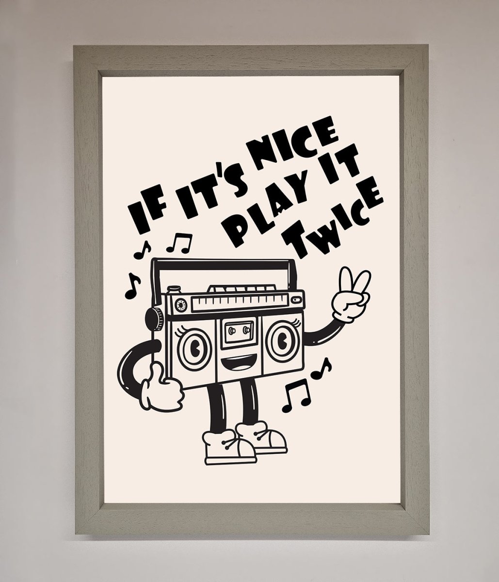Play Twice Framed Wall Art - Zestio