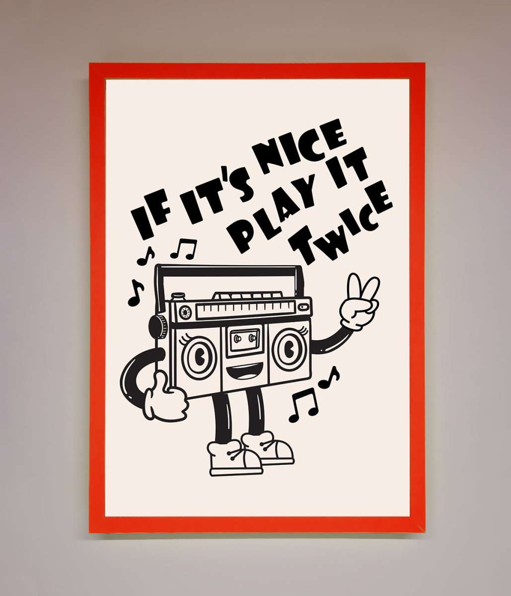 Play Twice Framed Wall Art - Zestio