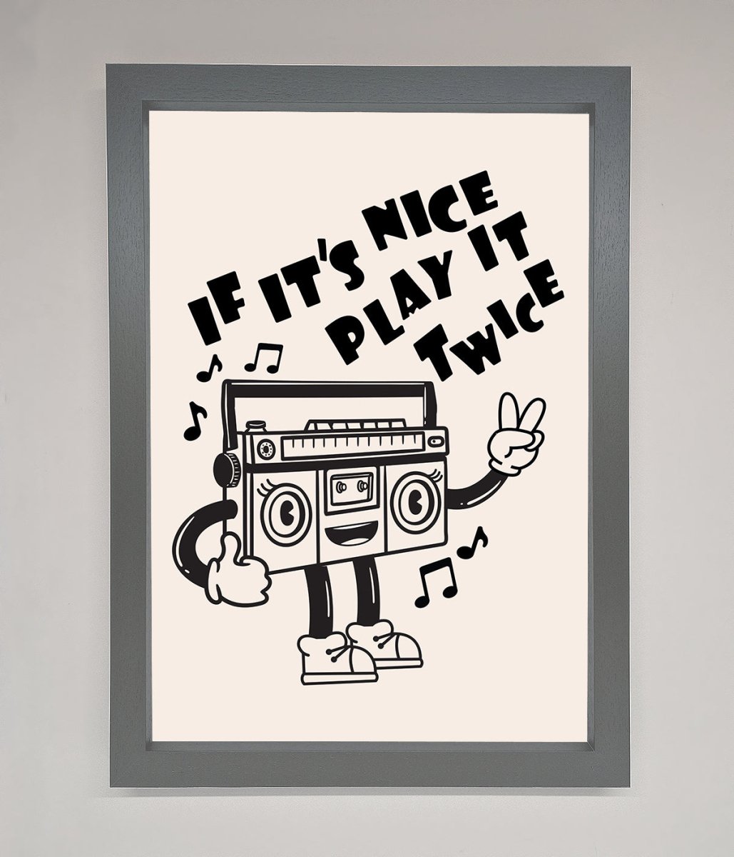 Play Twice Framed Wall Art - Zestio