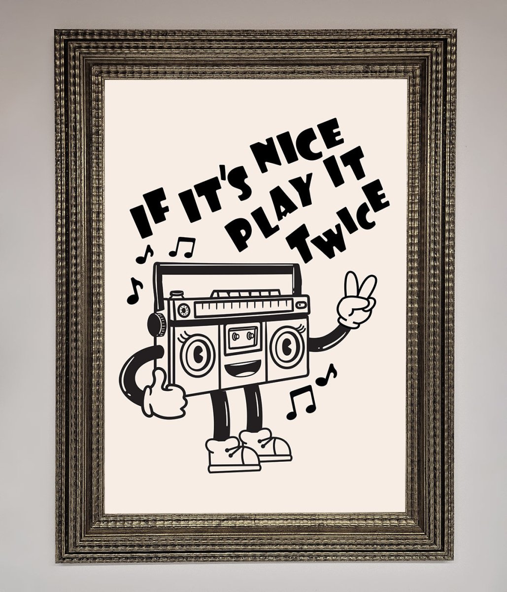 Play Twice Framed Wall Art - Zestio