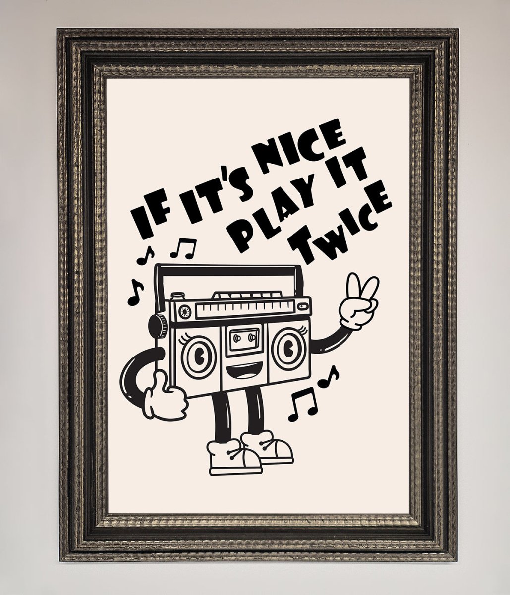 Play Twice Framed Wall Art - Zestio