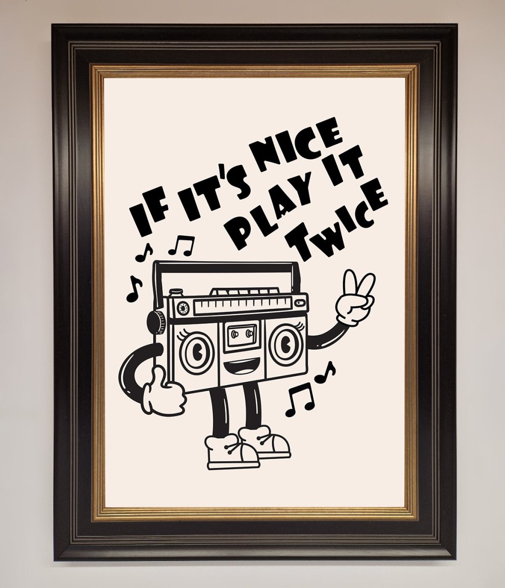 Play Twice Framed Wall Art - Zestio