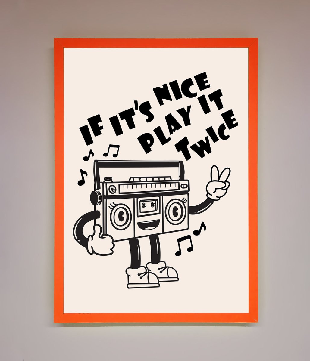Play Twice Framed Wall Art - Zestio