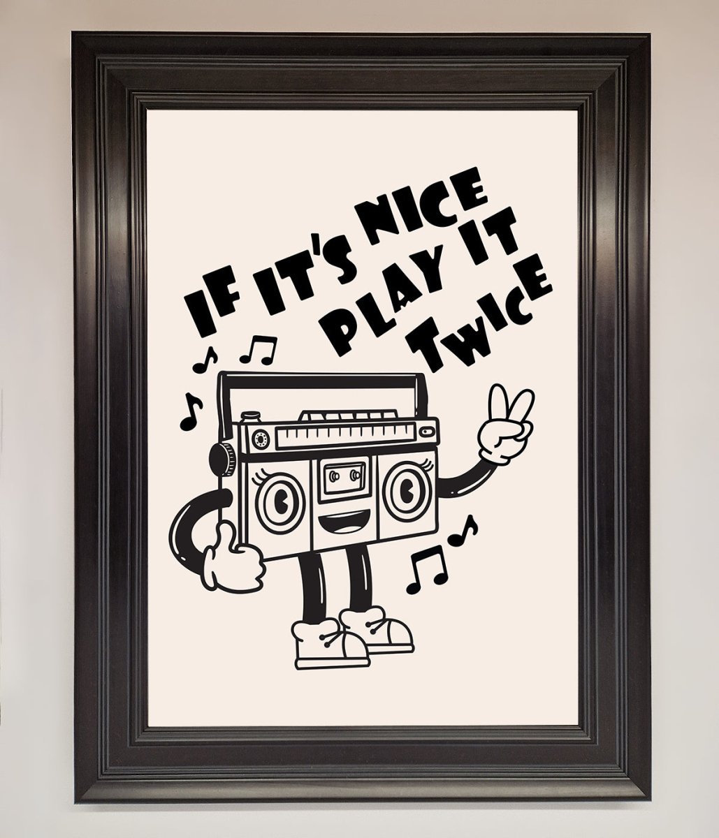 Play Twice Framed Wall Art - Zestio