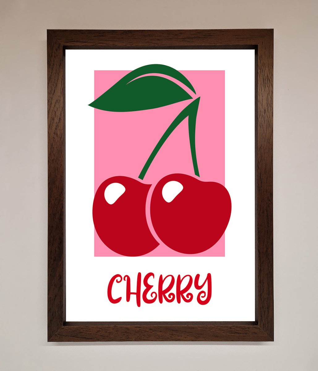 Red Cherries Modern Framed Poster - Zestio