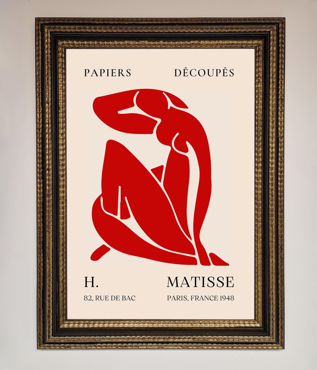 Red Matisse Man Framed Print - Zestio