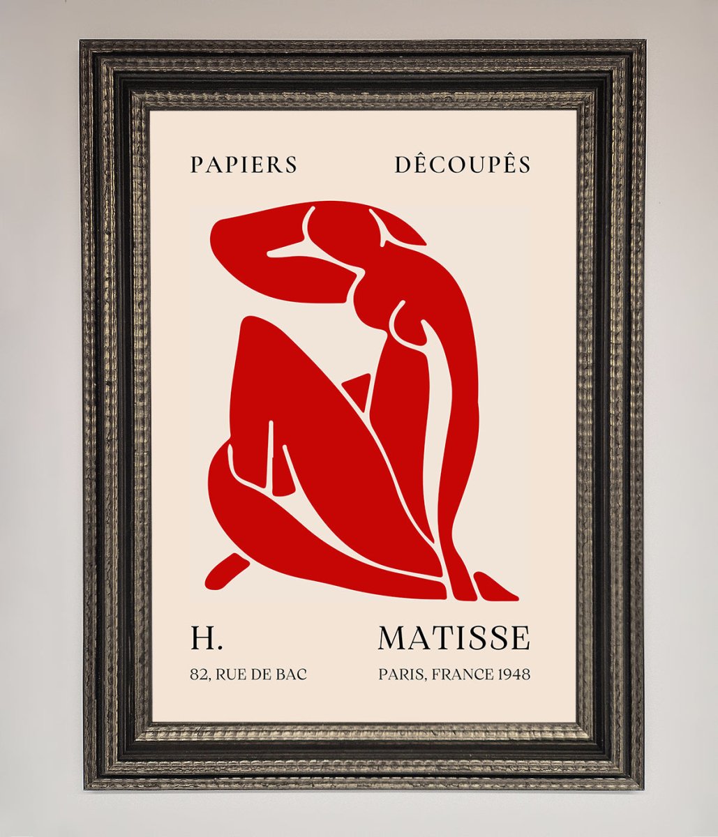 Red Matisse Man Framed Print - Zestio