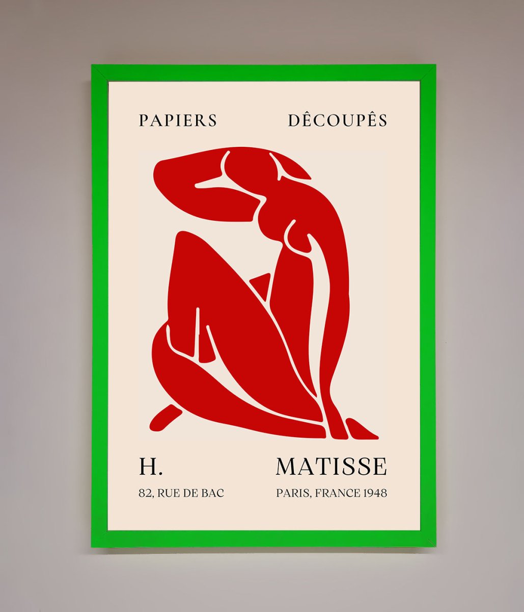 Red Matisse Man Framed Print - Zestio
